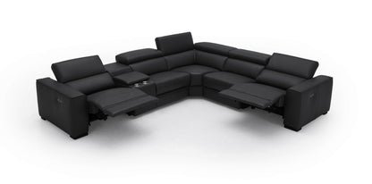 J&M Furniture Picasso Motion Sectional in Black