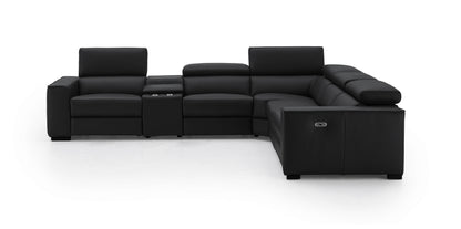 J&M Furniture Picasso Motion Sectional in Black