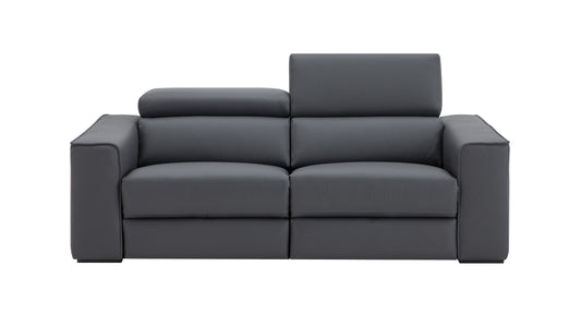 J&M Furniture Picasso Love Seat in Blue Grey