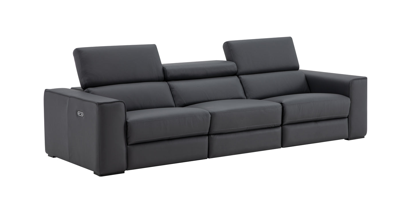 J&M Furniture Picasso Sofa in Blue Grey