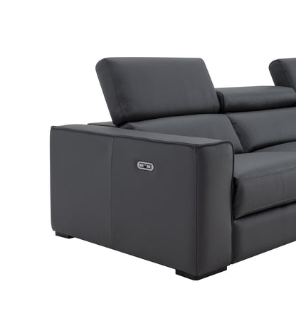 J&M Furniture Picasso Sofa in Blue Grey