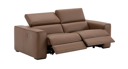 J&M Furniture Picasso Love Seat in Caramel