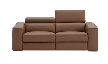 J&M Furniture Picasso Love Seat in Caramel