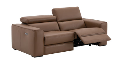 J&M Furniture Picasso Love Seat in Caramel