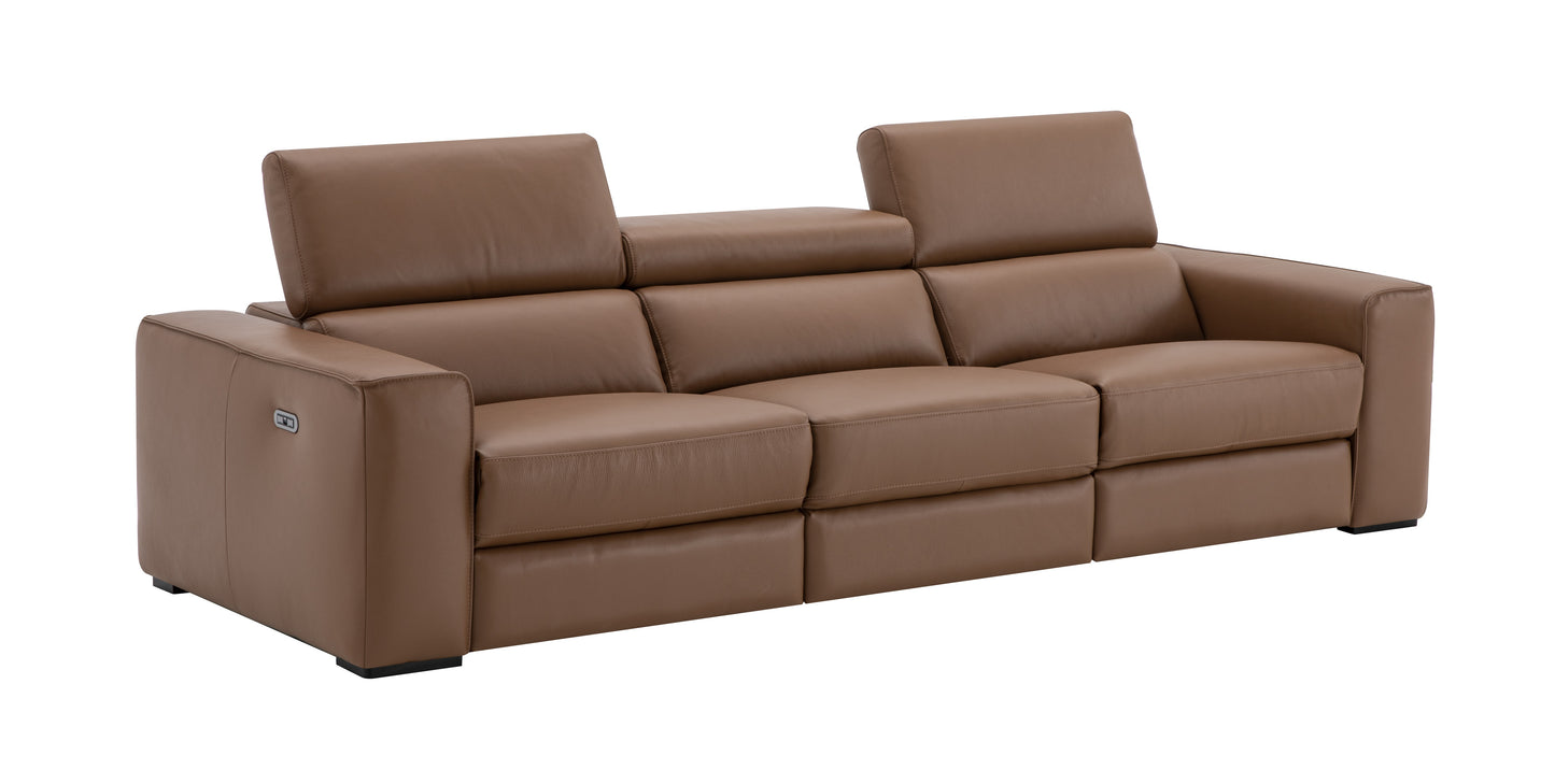 J&M Furniture Picasso Sofa in Caramel