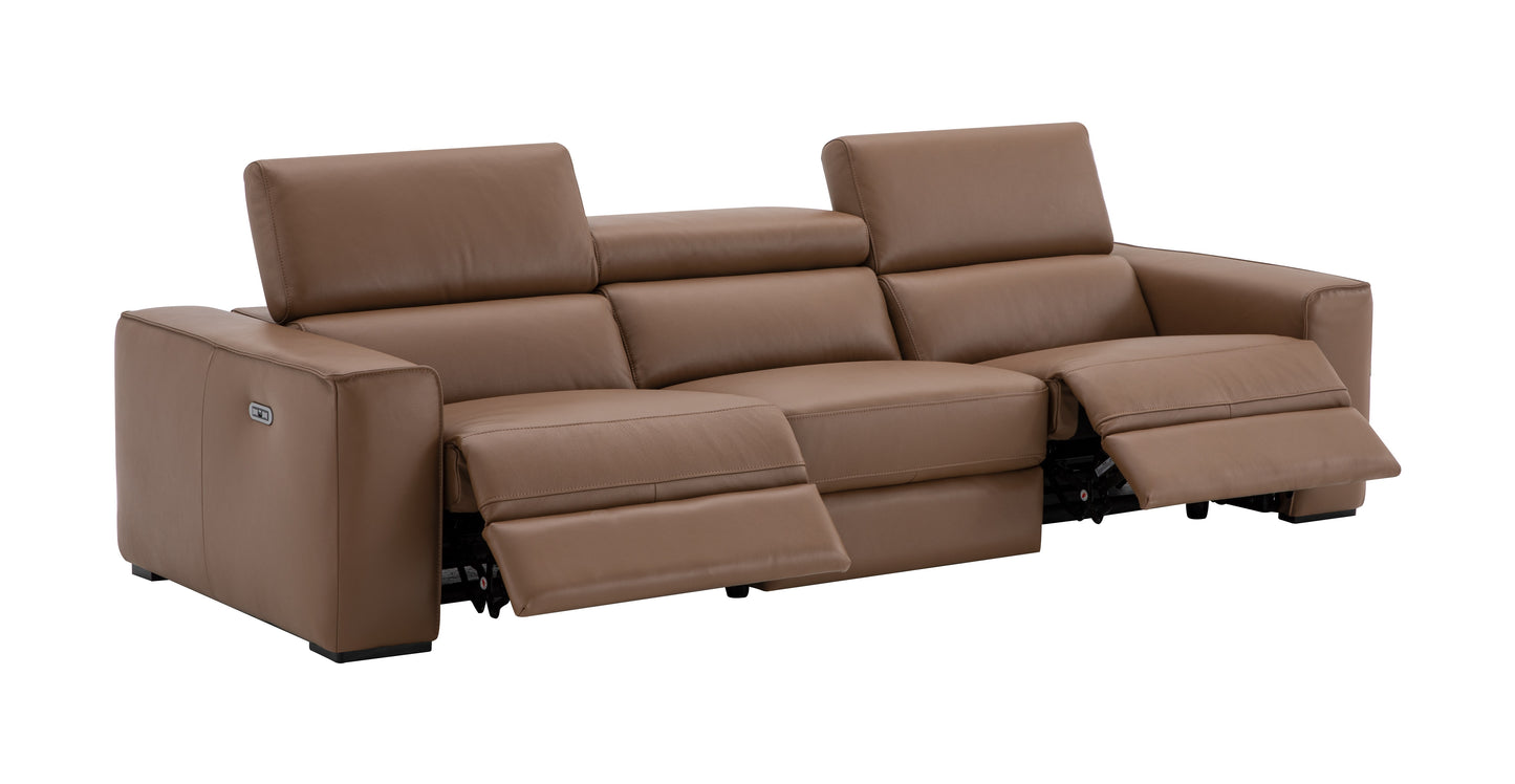 J&M Furniture Picasso Sofa in Caramel