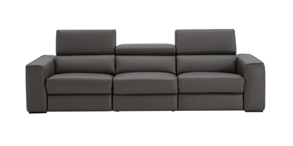 J&M Furniture Picasso Sofa in Silver Grey