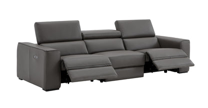 J&M Furniture Picasso Sofa in Silver Grey