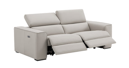 J&M Furniture Picasso Love Seat in Silver Grey