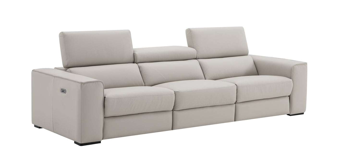 J&M Furniture Picasso Sofa in Silver Grey