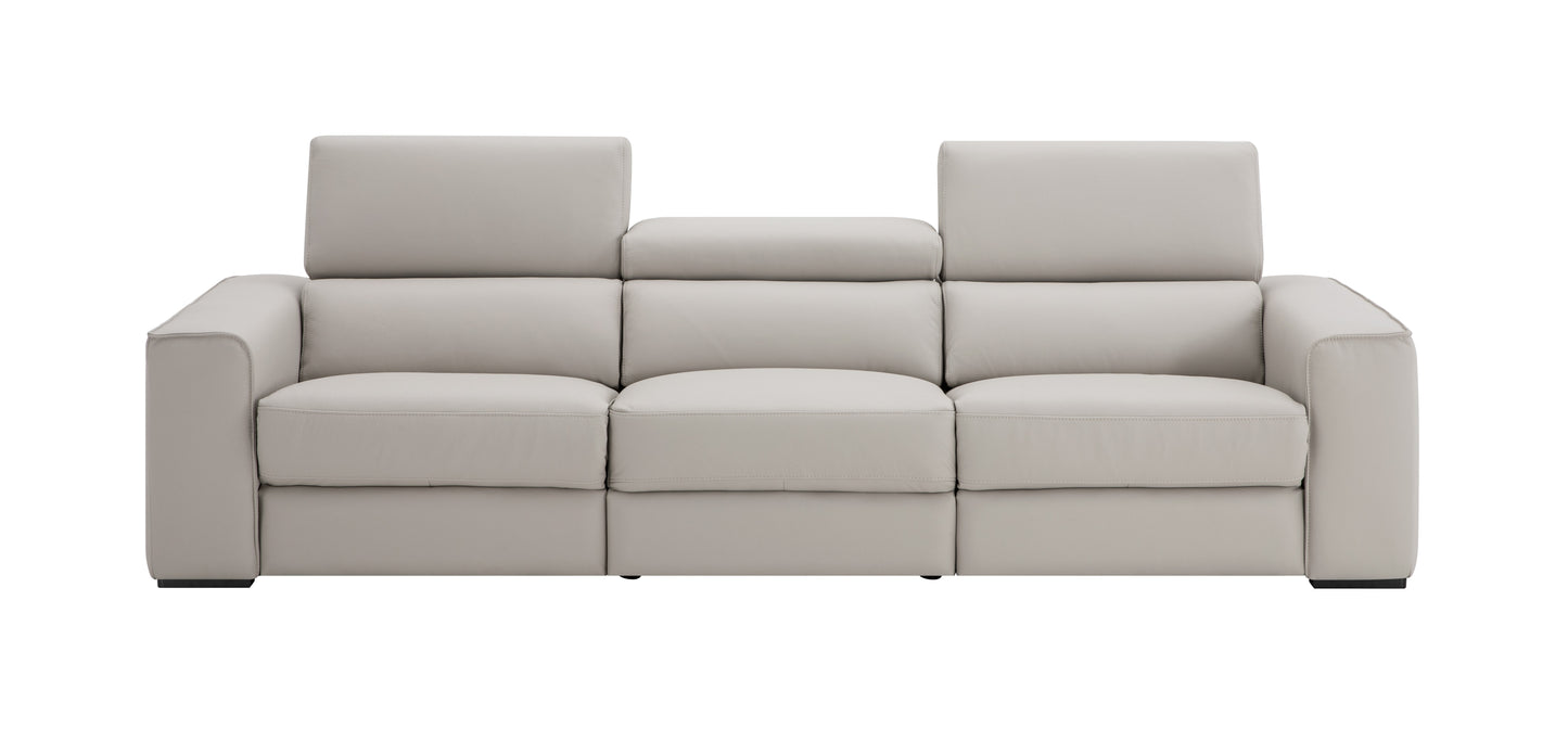 J&M Furniture Picasso Sofa in Silver Grey