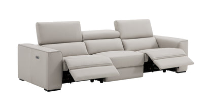 J&M Furniture Picasso Sofa in Silver Grey
