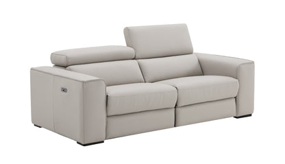 J&M Furniture Picasso Love Seat in Silver Grey