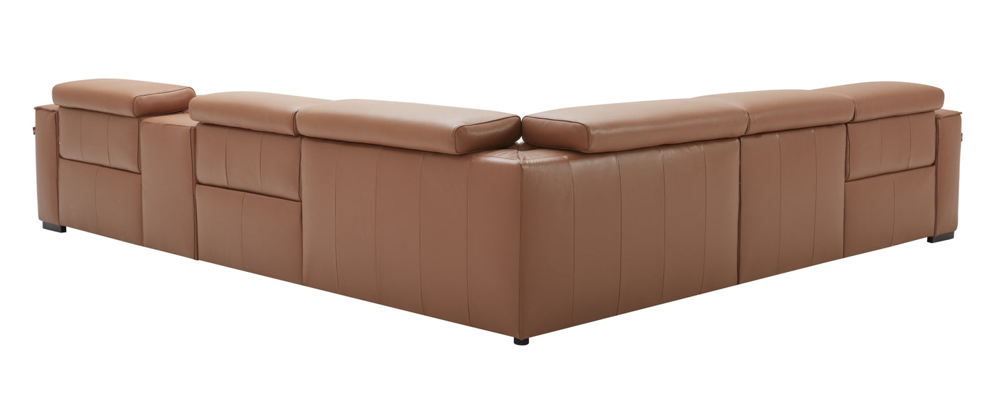J&M Furniture Picasso Motion Sectional in Caramel
