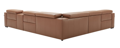 J&M Furniture Picasso Motion Sectional in Caramel