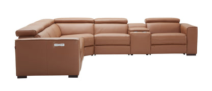 J&M Furniture Picasso Motion Sectional in Caramel