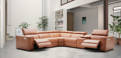 J&M Furniture Picasso Motion Sectional in Caramel
