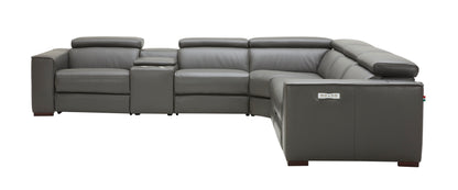 J&M Furniture Picasso Motion Sectional in Dark Grey