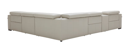 J&M Furniture Picasso Motion Sectional in Silver Grey