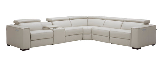 J&M Furniture Picasso Motion Sectional in Silver Grey