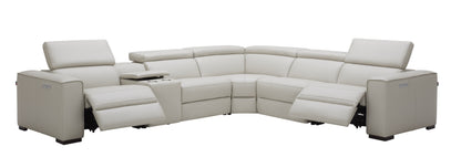 J&M Furniture Picasso Motion Sectional in Silver Grey