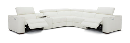 J&M Furniture Picasso Motion Sectional in White