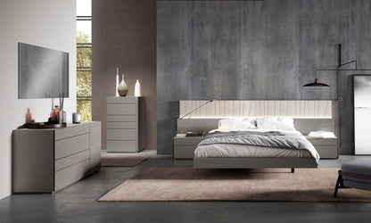 J&M Furniture Porto Dresser in Grey