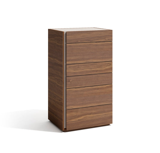 J&M Furniture Porto Chest in Walnut