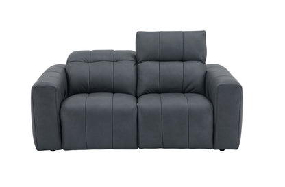 J&M Furniture Prescott Loveseat in Dark Grey