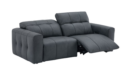 J&M Furniture Prescott Sofa in Dark Grey