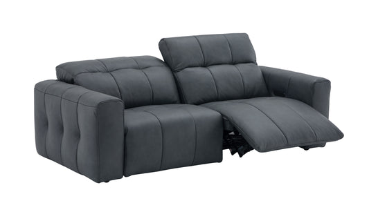 J&M Furniture Prescott Sofa in Dark Grey