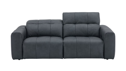 J&M Furniture Prescott Loveseat in Dark Grey