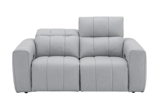 J&M Furniture Prescott Loveseat in Light Grey