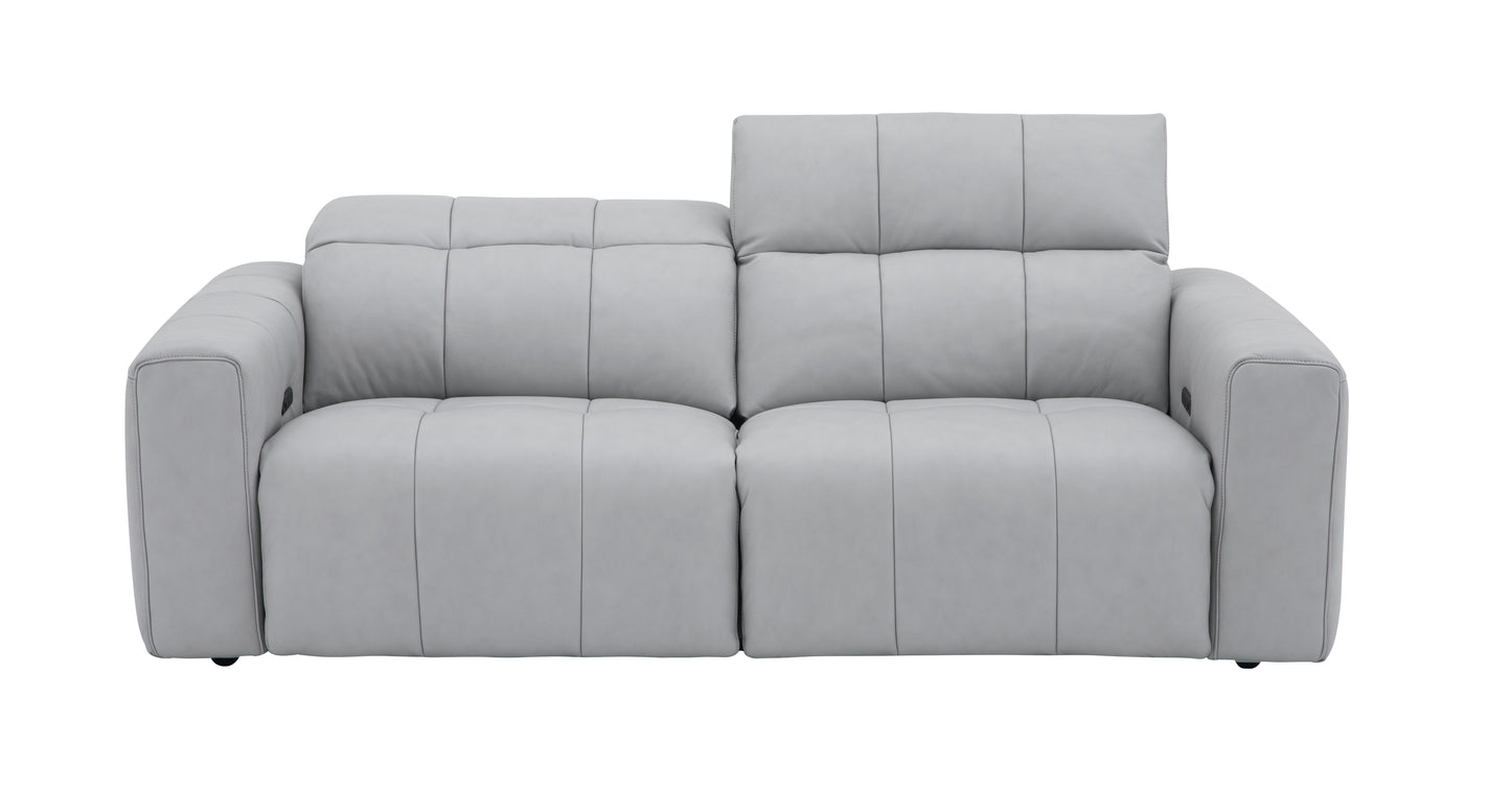 J&M Furniture Prescott Sofa in Light Grey