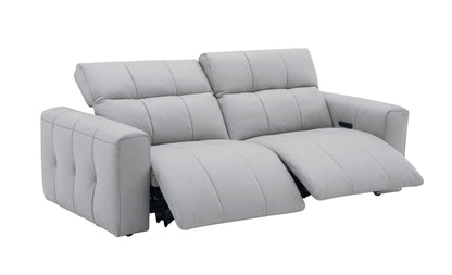 J&M Furniture Prescott Sofa in Light Grey