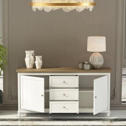 Anderson Teak Chenon Sideboard - White & Brown