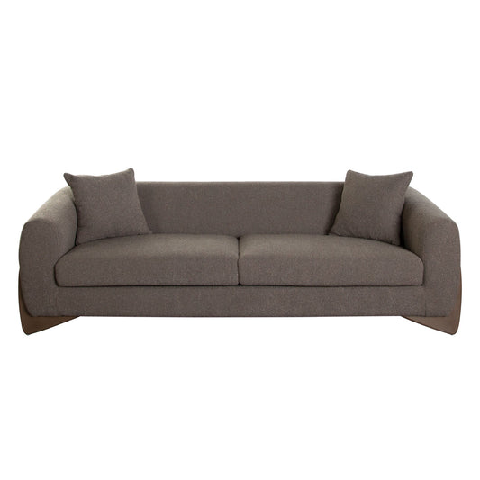 Ryder 92" Sofa in Toffee Polyester Fabric by Diamond Sofa