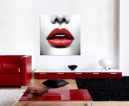 J&M Furniture Wall Art Red lips