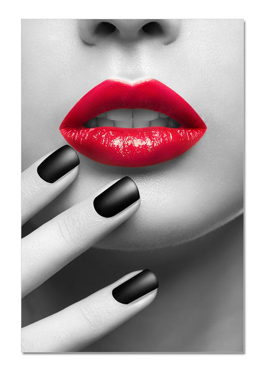 J&M Furniture Acrylic Art Red & Black