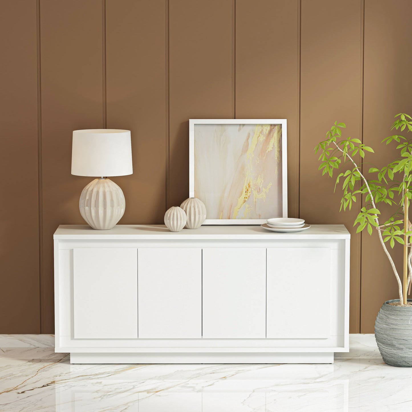 Anderson Teak Paraggi Sideboard - White