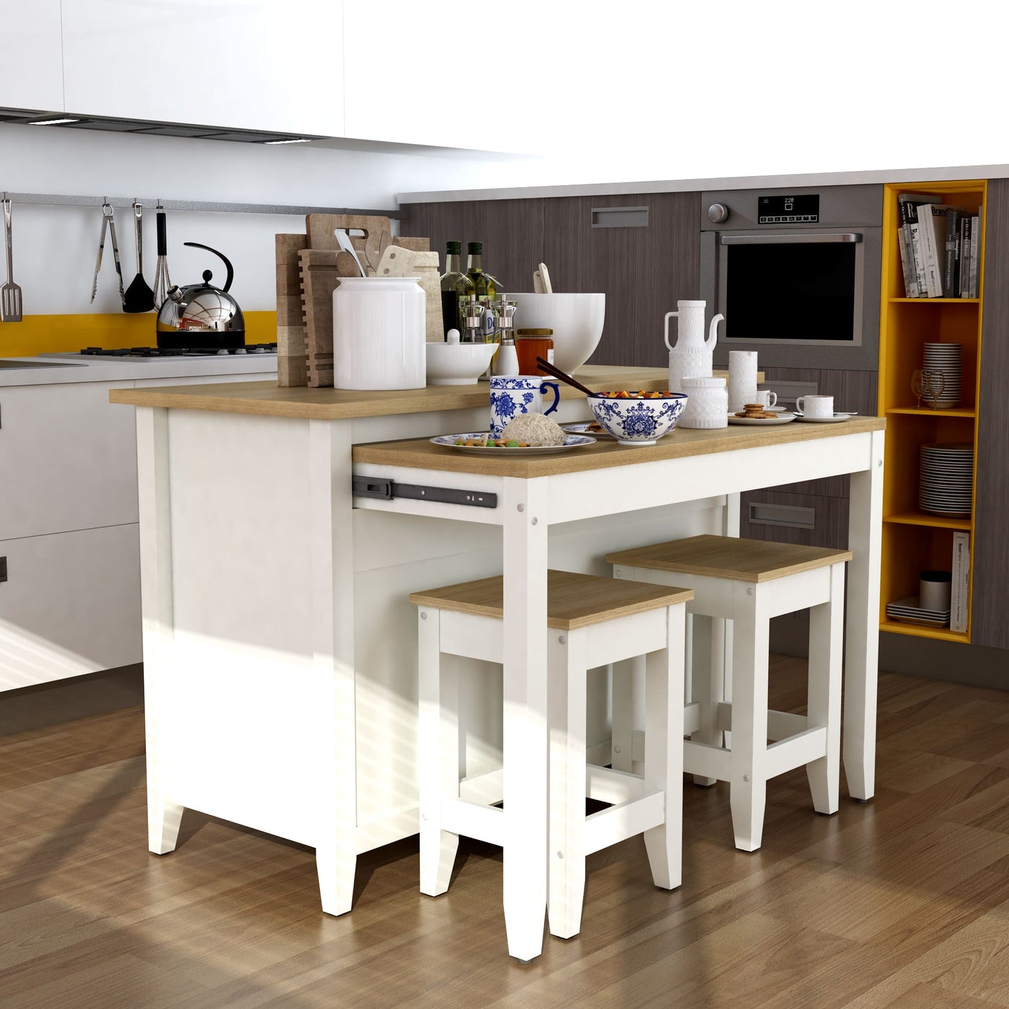 Anderson Teak Delphi 53" Kitchen Island Cabinet
