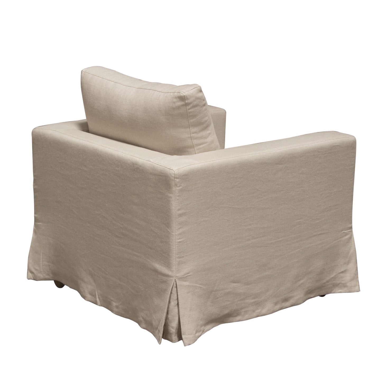 Savannah Slip-Cover Chair in Sand Natural Linen by Diamond Sofa