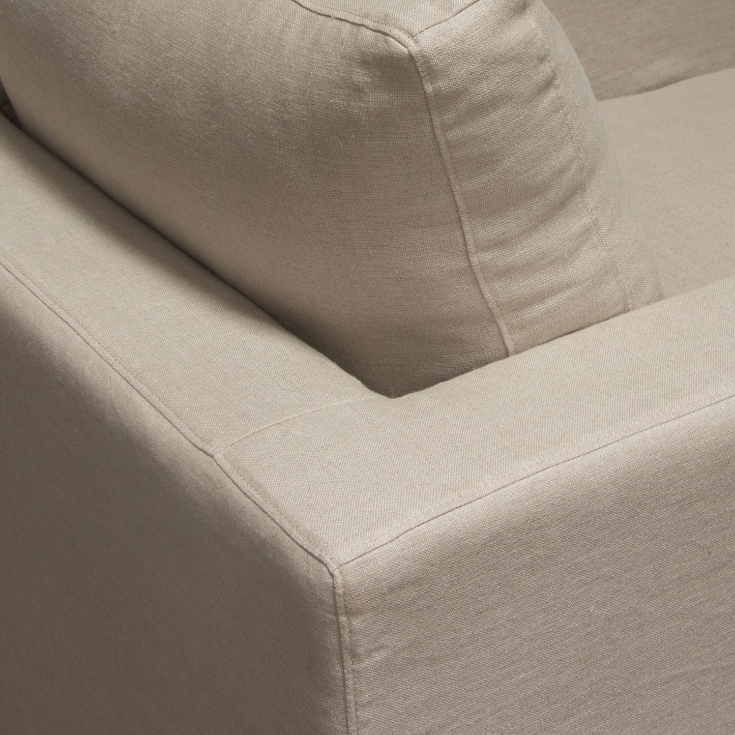 Savannah Slip-Cover Chair in Sand Natural Linen by Diamond Sofa