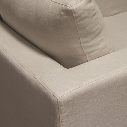 Savannah Slip-Cover Chair in Sand Natural Linen by Diamond Sofa