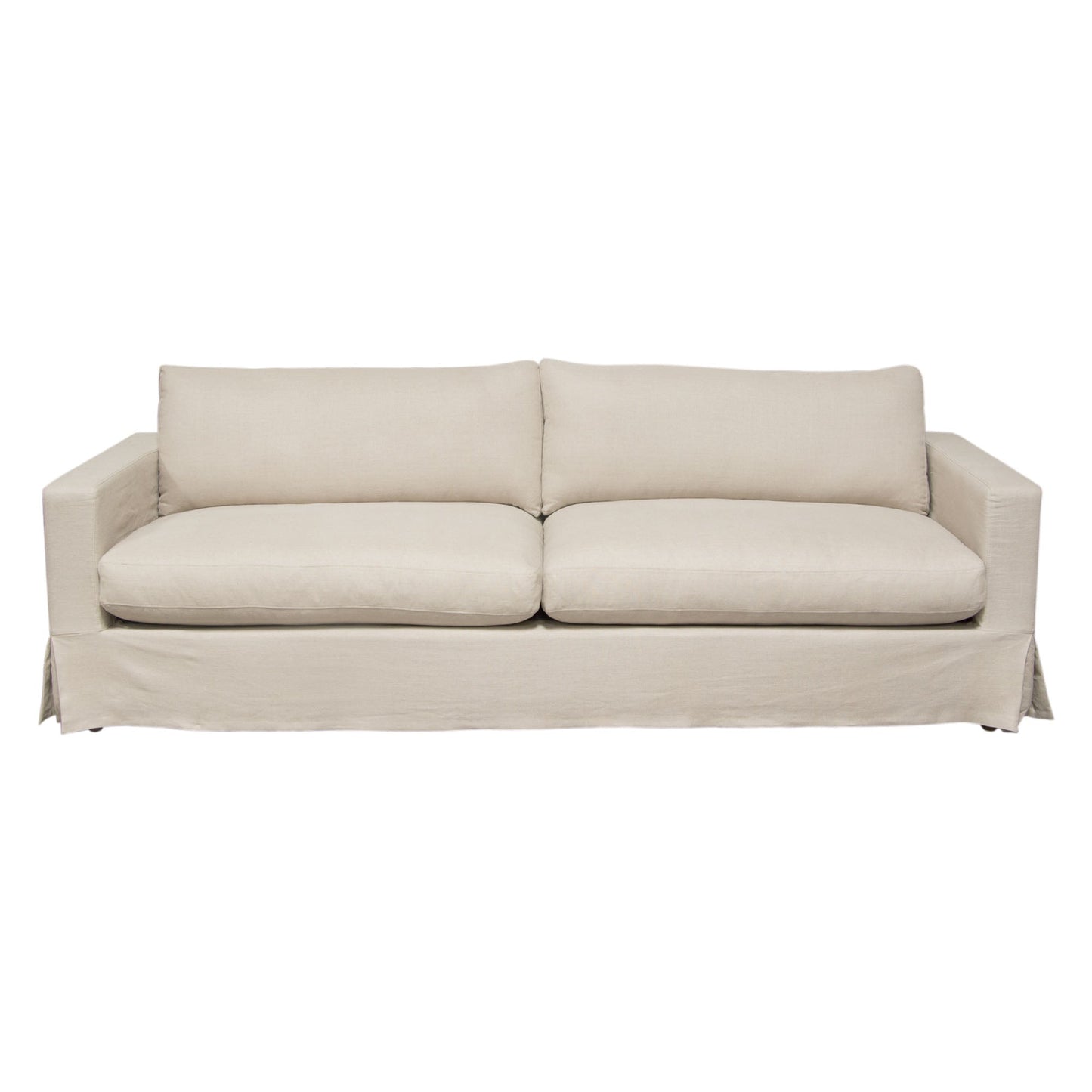 Savannah Slip-Cover Sofa in Sand Natural Linen by Diamond Sofa
