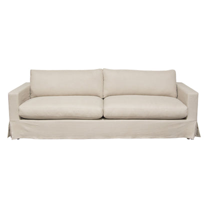 Savannah Slip-Cover Sofa in Sand Natural Linen by Diamond Sofa