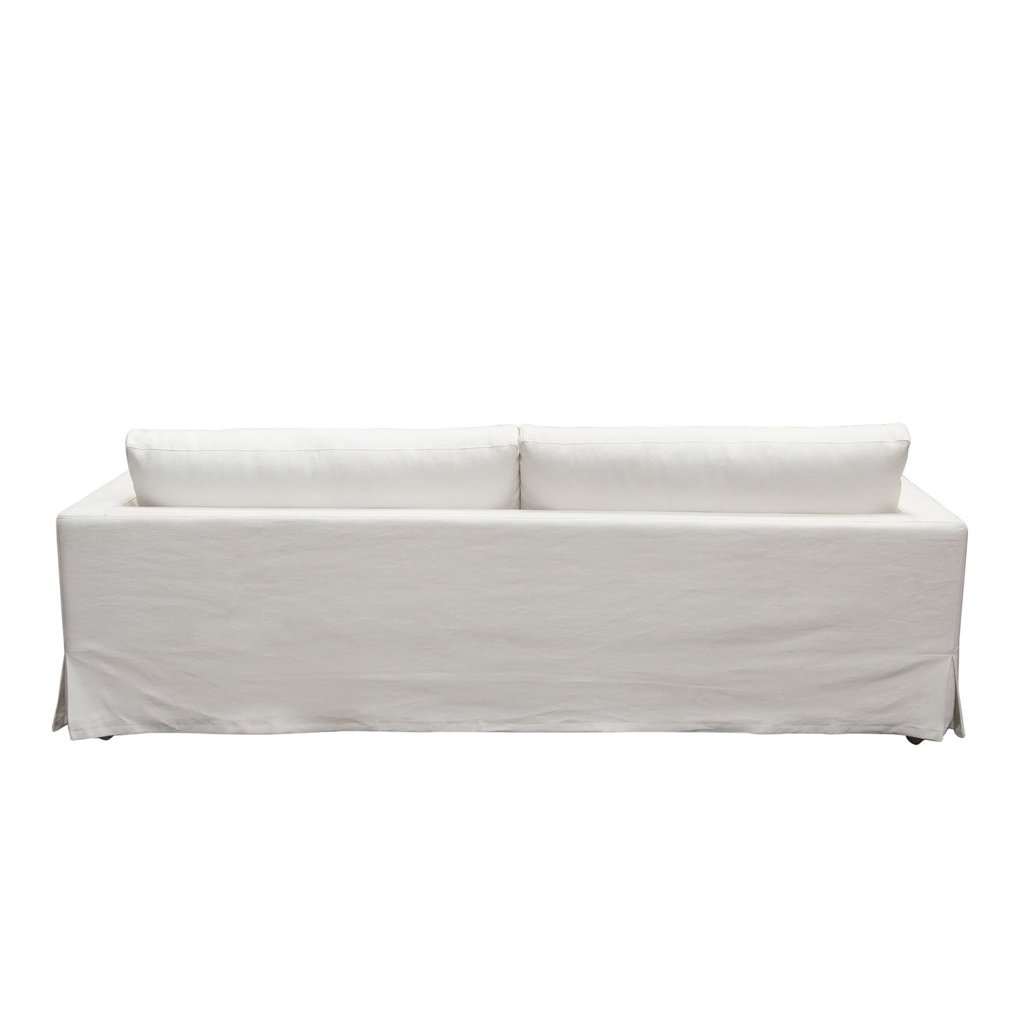 Savannah Slip-Cover Sofa in White Natural Linen by Diamond Sofa