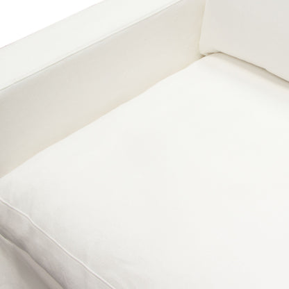 Savannah Slip-Cover Sofa in White Natural Linen by Diamond Sofa