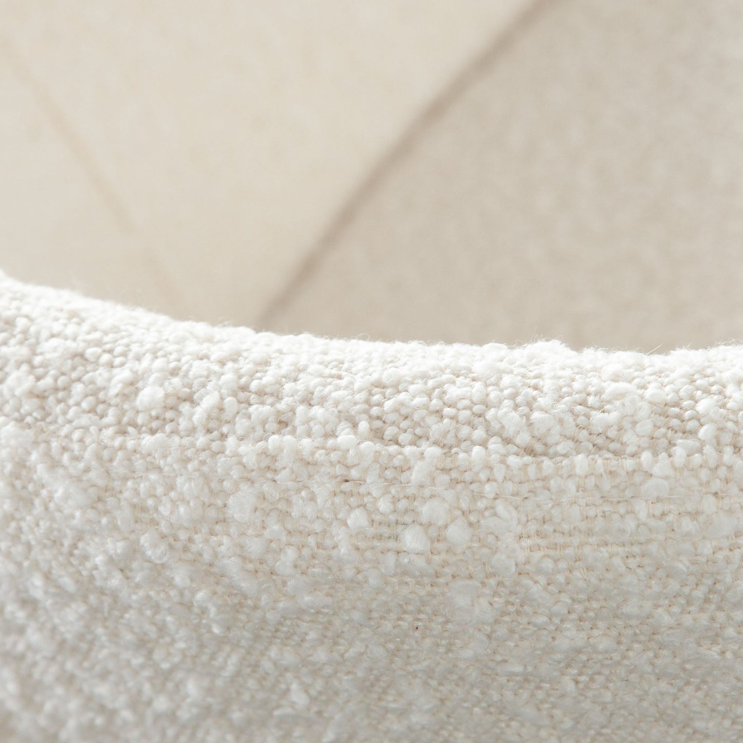 Set of (2) Skyler Counter Height Chairs in Ivory Boucle Fabric w/ Black Metal Frame by Diamond Sofa
