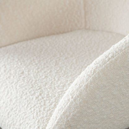 Set of (2) Skyler Counter Height Chairs in Ivory Boucle Fabric w/ Black Metal Frame by Diamond Sofa